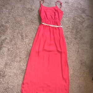 Orange maxi dress size medium